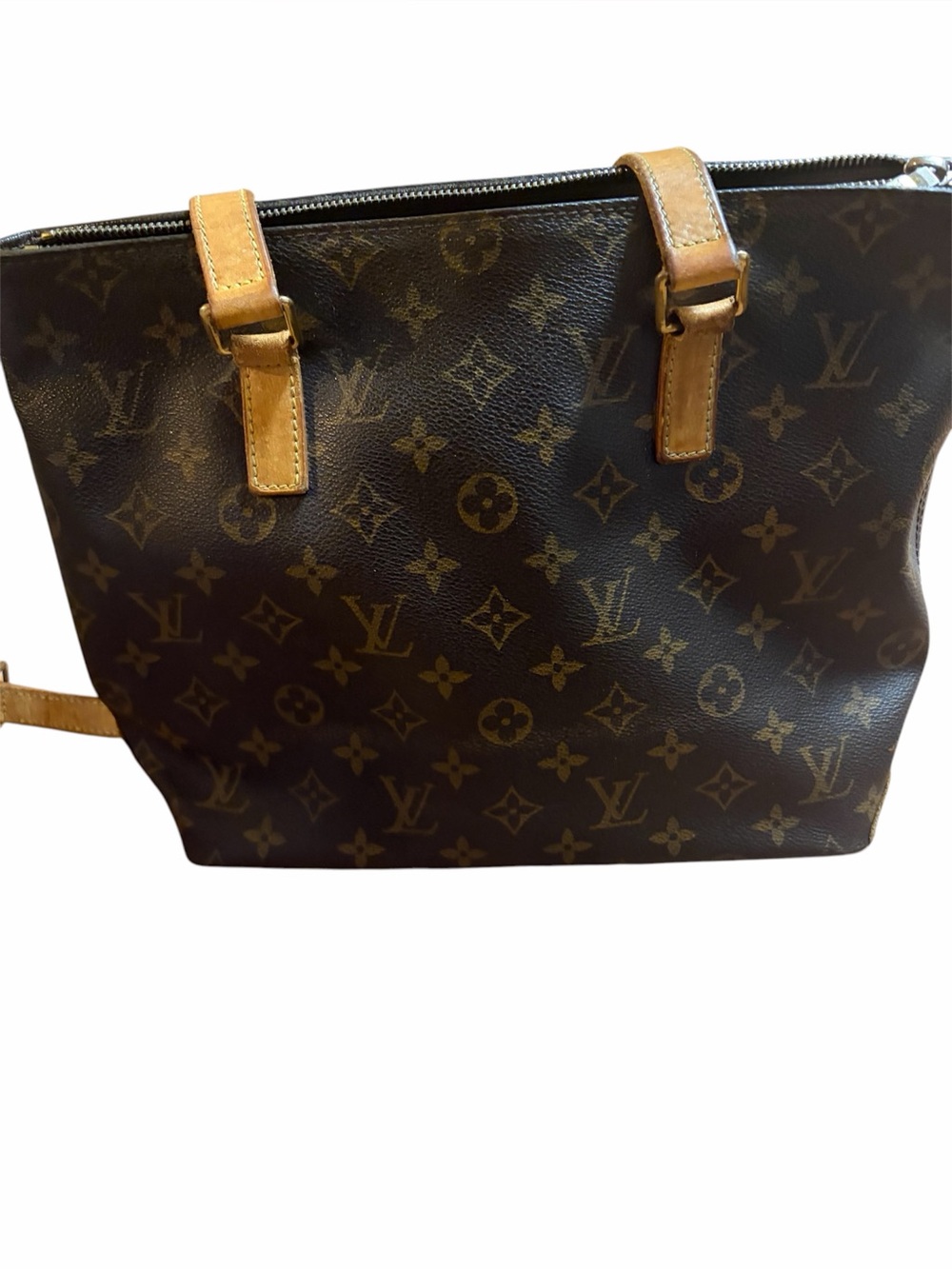 Louis Vuitton Monogram Canvas Tote with Vachetta Trim